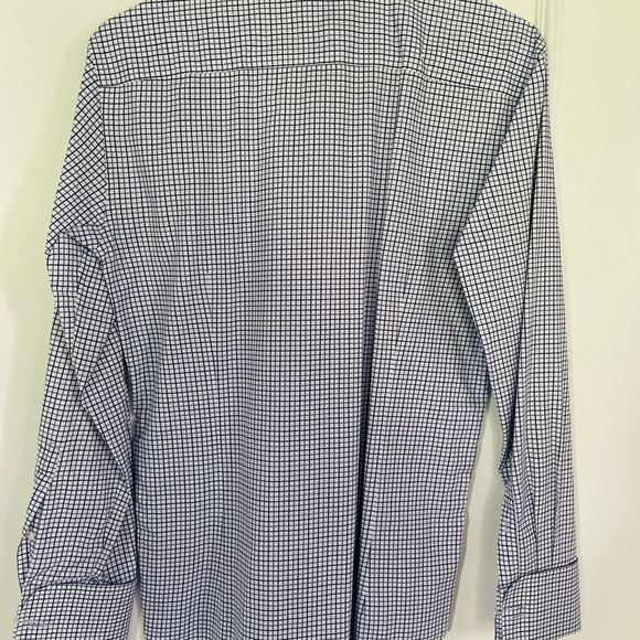 Cafe coton blue and white dress shirt - Picture 3 of 3